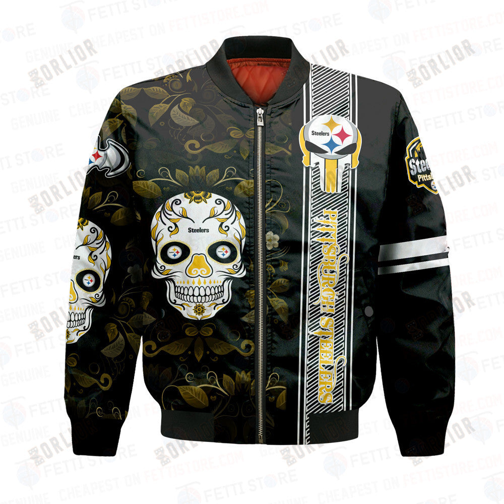 Pittsburgh Steelers - National Football League AOP Bomber Jacket STM V1