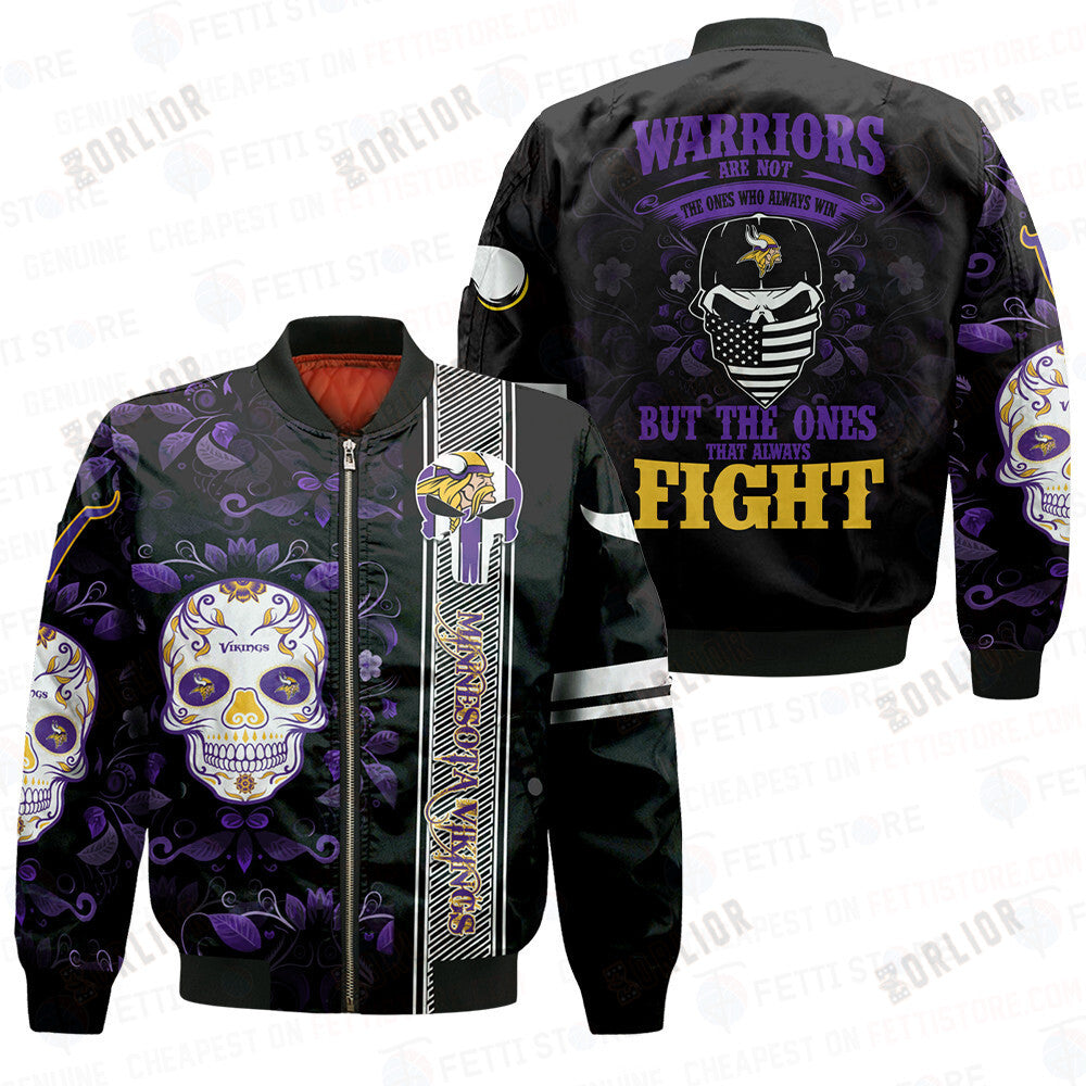 Minnesota Vikings - National Football League AOP Bomber Jacket STM V1
