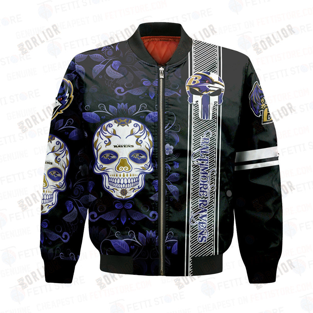 Baltimore Ravens - National Football League AOP Bomber Jacket STM V1