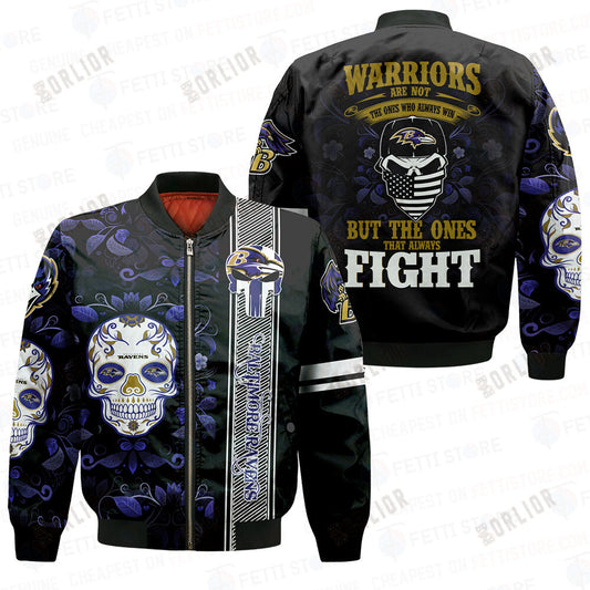 Baltimore Ravens - National Football League AOP Bomber Jacket STM V1