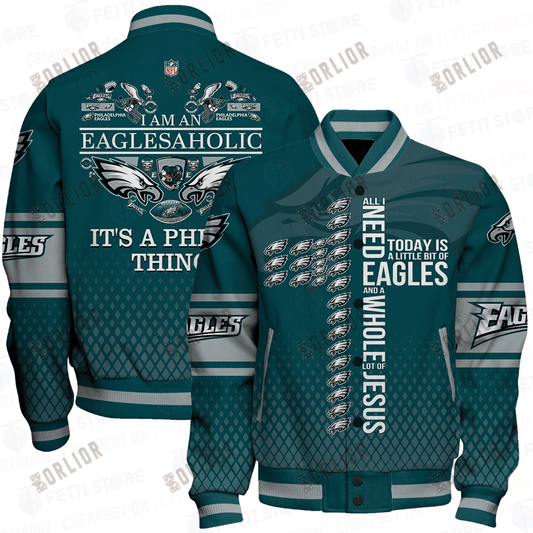 Philadelphia Eagles - National Football League AOP Varsity Jacket STM V1