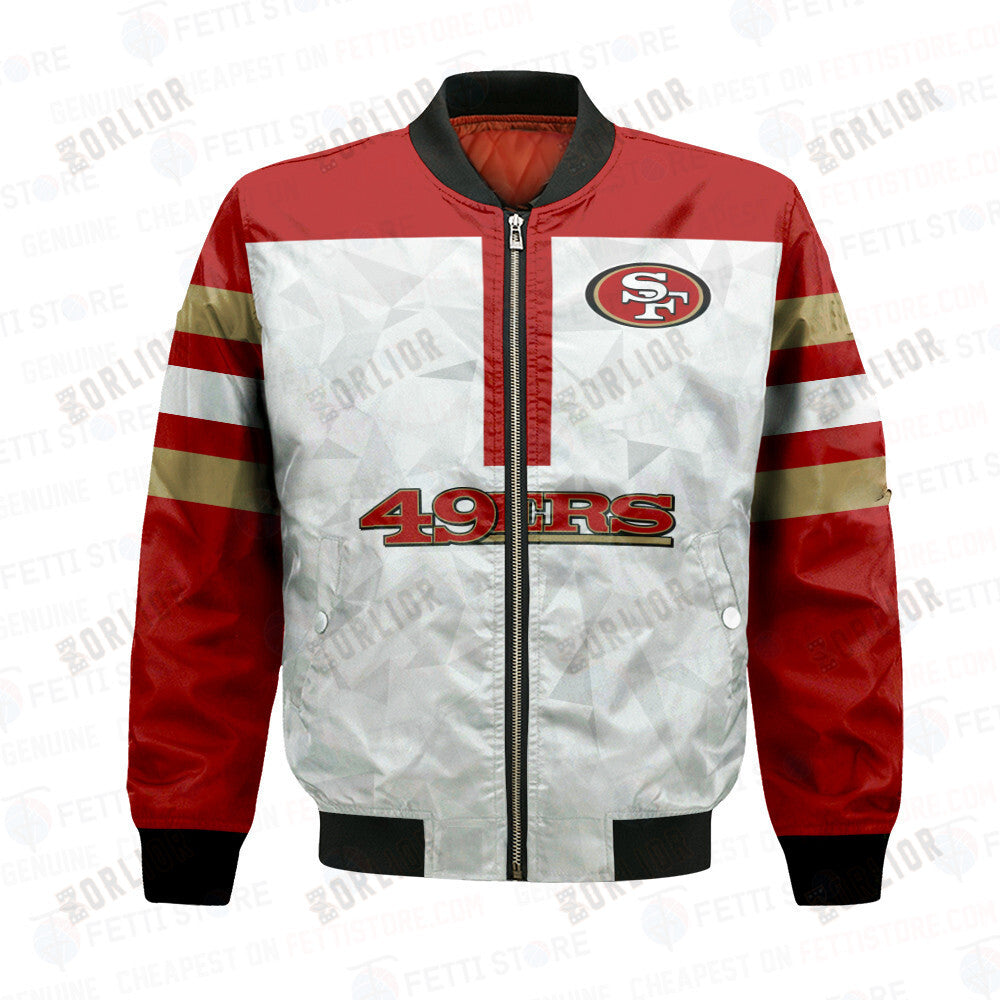 San Francisco 49ers NFL 2023 Starter Thursday Night Gridiron Raglan Unisex Bomber Jacket V6