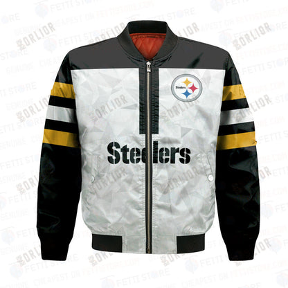 Pittsburgh Steelers NFL 2023 Starter Thursday Night Gridiron Raglan Unisex Bomber Jacket V6