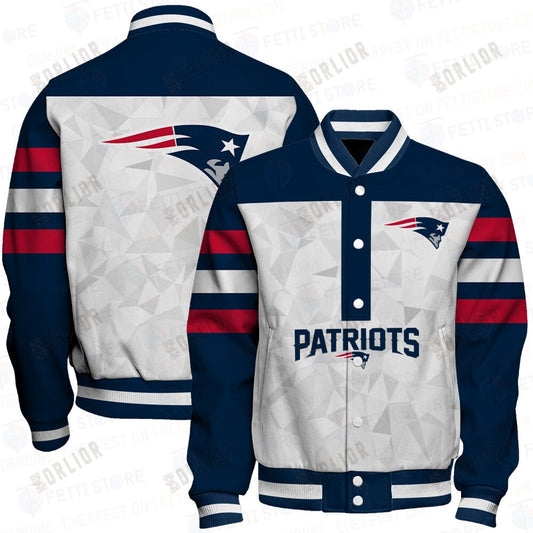 New England Patriots  2023 Starter Thursday Night Gridiron Raglan Unisex Varsity Jacket V6
