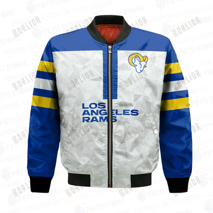 Los Angeles Rams NFL 2023 Starter Thursday Night Gridiron Raglan Unisex Bomber Jacket V6