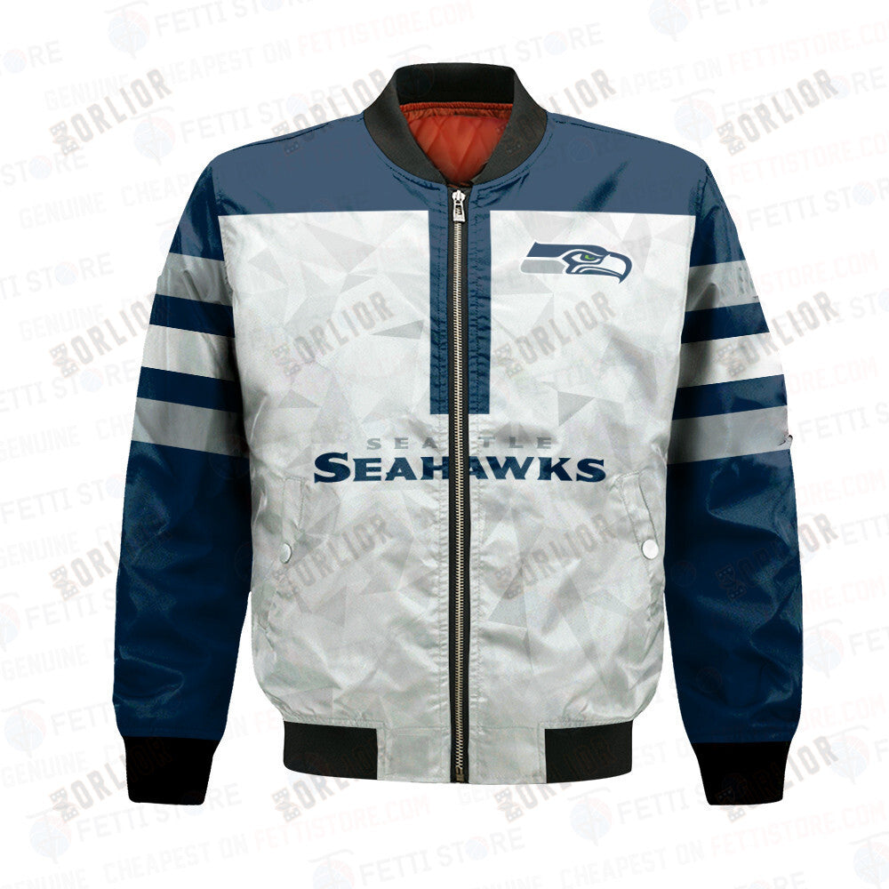 Seattle Seahawks NFL 2023 Starter Thursday Night Gridiron Raglan Unisex Bomber Jacket V6