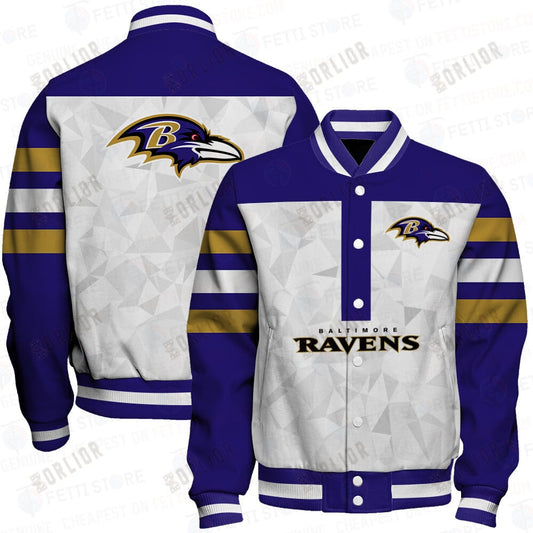 Baltimore Ravens  2023 Starter Thursday Night Gridiron Raglan Unisex Varsity Jacket V6