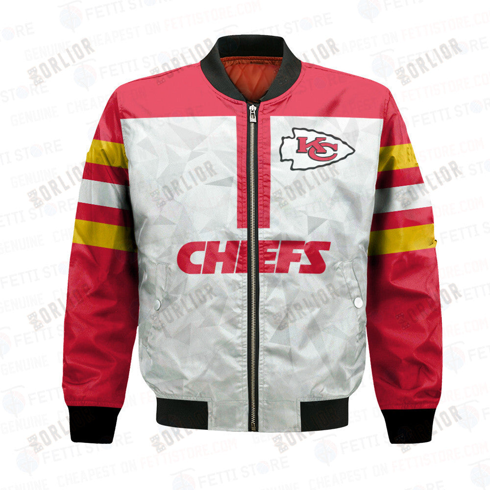 Kansas City Chiefs NFL 2023 Starter Thursday Night Gridiron Raglan Unisex Bomber Jacket V6