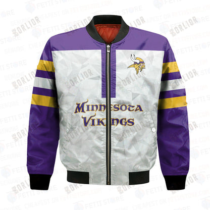 Minnesota Vikings NFL 2023 Starter Thursday Night Gridiron Raglan Unisex Bomber Jacket V6