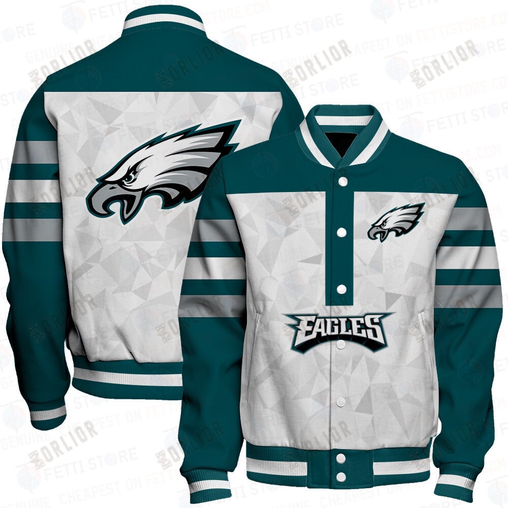 Philadelphia Eagles  2023 Starter Thursday Night Gridiron Raglan Unisex Varsity Jacket V6