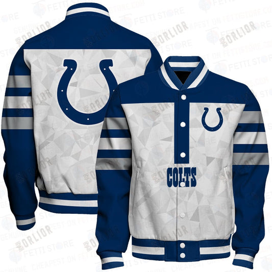 Indianapolis Colts  2023 Starter Thursday Night Gridiron Raglan Unisex Varsity Jacket V6