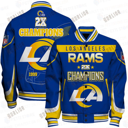 Los Angeles Rams 2X Super Bowl Champions Varsity Jacket