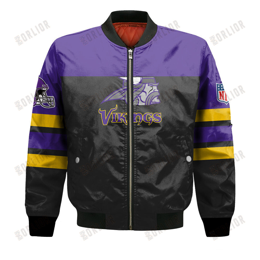 Minnesota Vikings Logo NFL 2024 Unisex Bomber Jacket V8