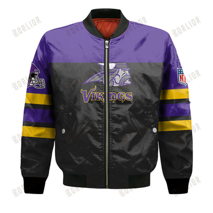 Minnesota Vikings Logo NFL 2024 Unisex Bomber Jacket V8