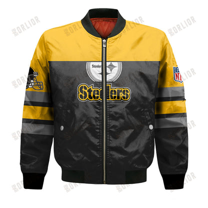 Pittsburgh Steelers Logo NFL 2024 Unisex Bomber Jacket V8