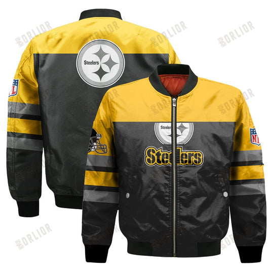 Pittsburgh Steelers Logo NFL 2024 Unisex Bomber Jacket V8
