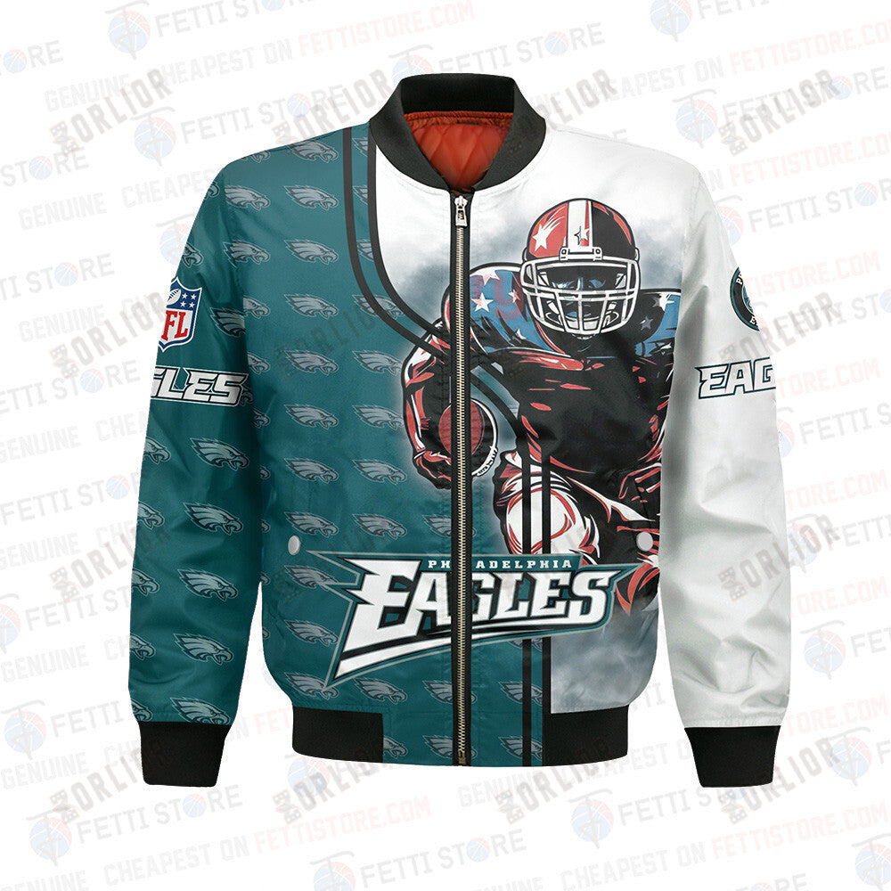 Philadelphia Eagles National Football League Bomber Jacket STM V4