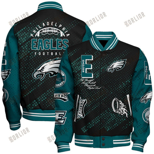 Philadelphia Eagles National Football League Pattern Varsity Jacket V13