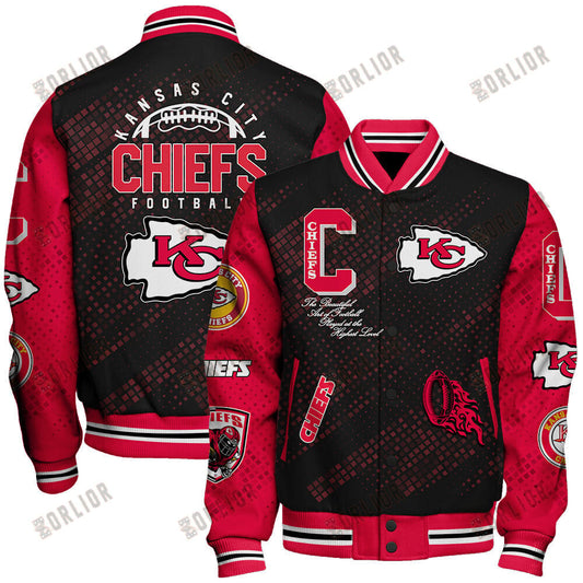 Kansas City Chiefs National Football League Pattern Varsity Jacket V13