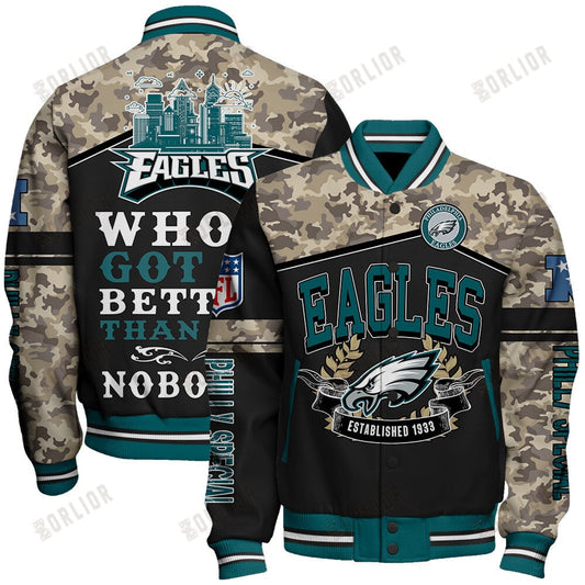 Philadelphia Eagles Philly Special National Football League Print Varsity Jacket