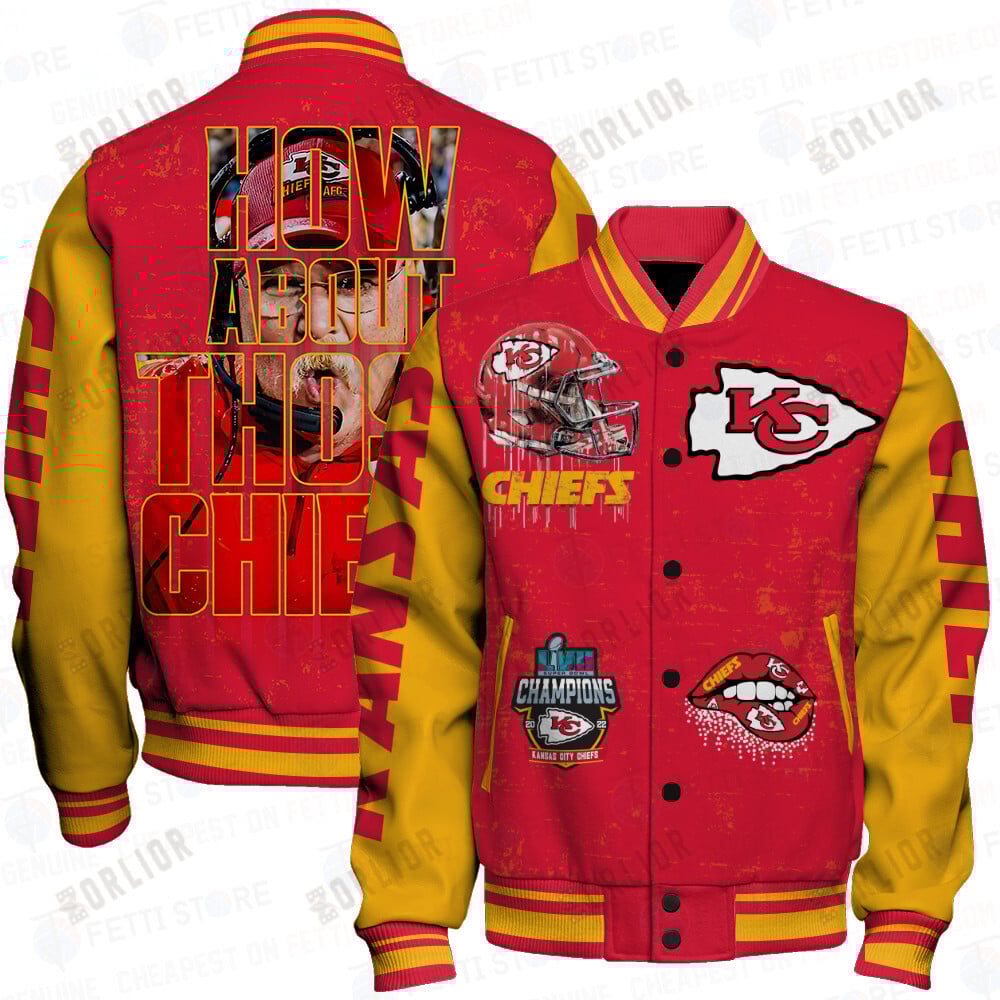 Kansas City Chiefs National Football League Print Varsity Jacket STM V6