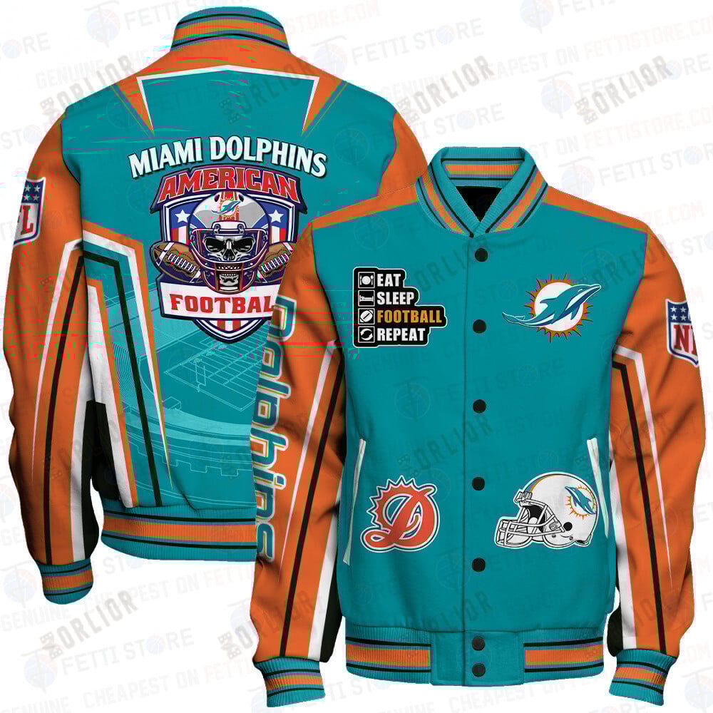 Miami Dolphins National Football League Varsity Jacket STM V4