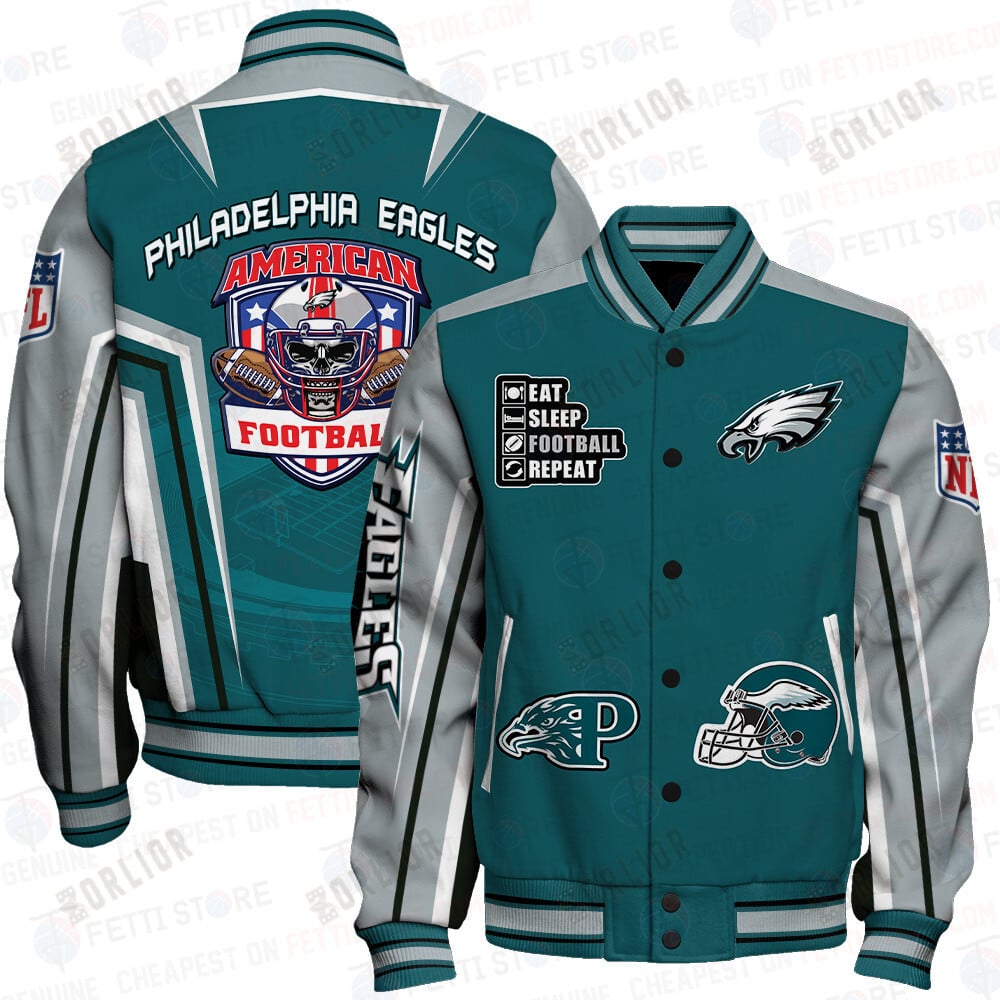 Philadelphia Eagles National Football League Varsity Jacket STM V4