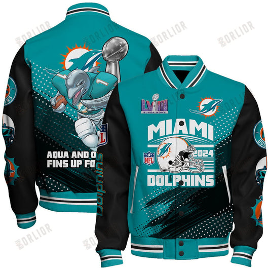 Miami Dolphins National Football League Varsity Jacket STM V3