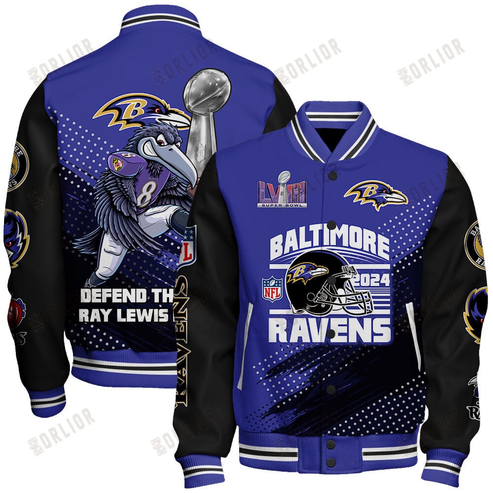 Baltimore Ravens National Football League Varsity Jacket STM V3
