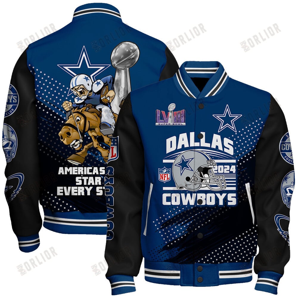 Dallas Cowboys National Football League Varsity Jacket STM V3
