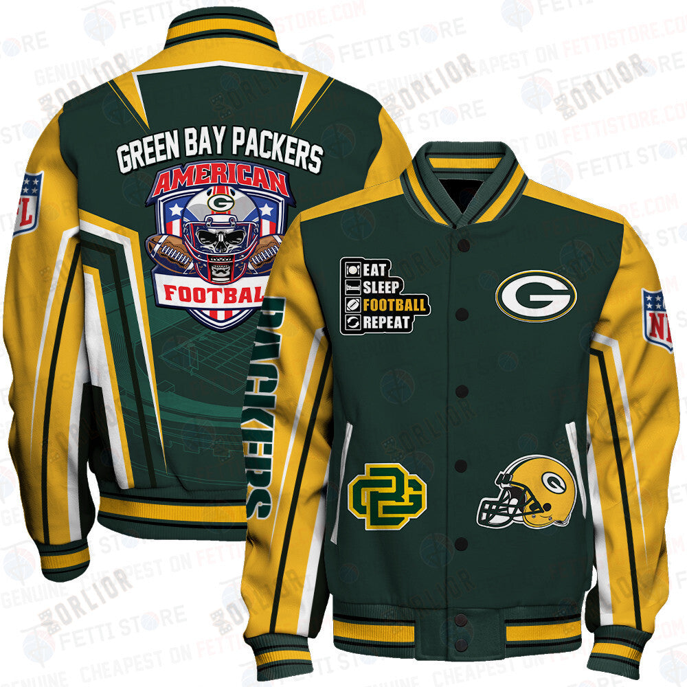 Green Bay Packers National Football League Varsity Jacket STM V4