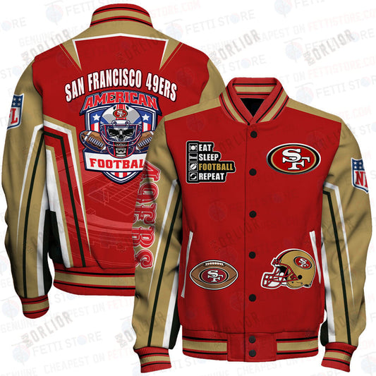 San Francisco 49ers National Football League Varsity Jacket STM V4