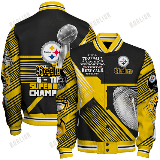 Pittsburgh Steelers National Football League Varsity Jacket STM V2