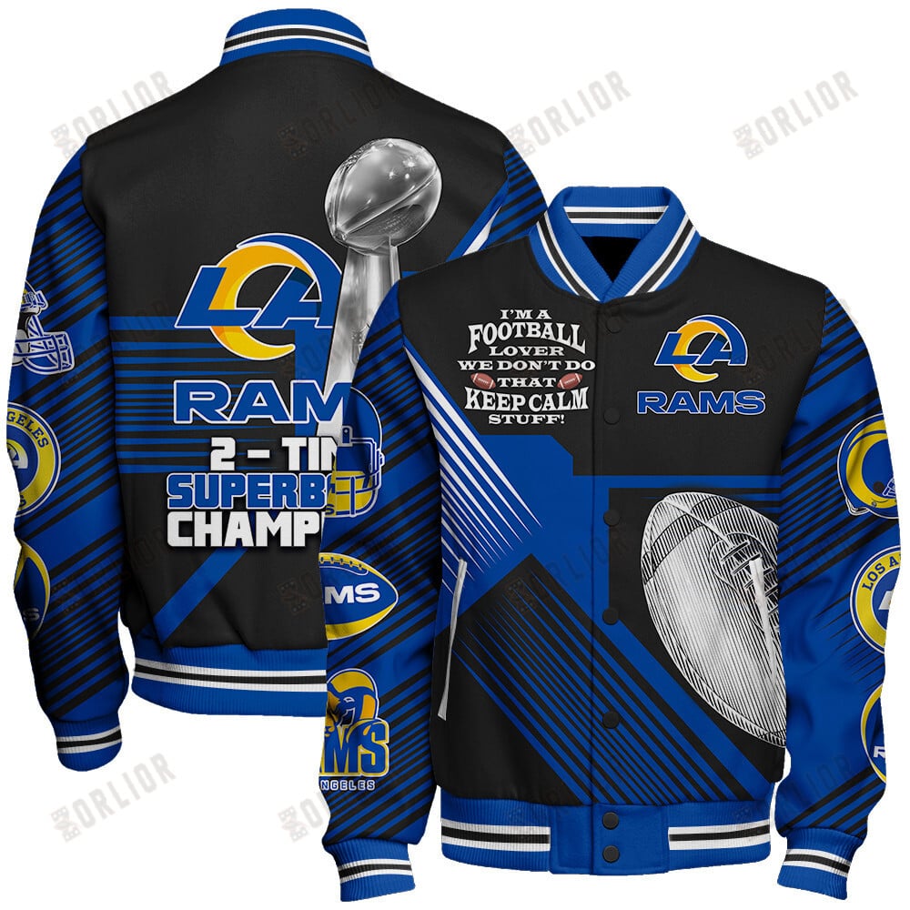 Los Angeles Rams National Football League Varsity Jacket STM V2
