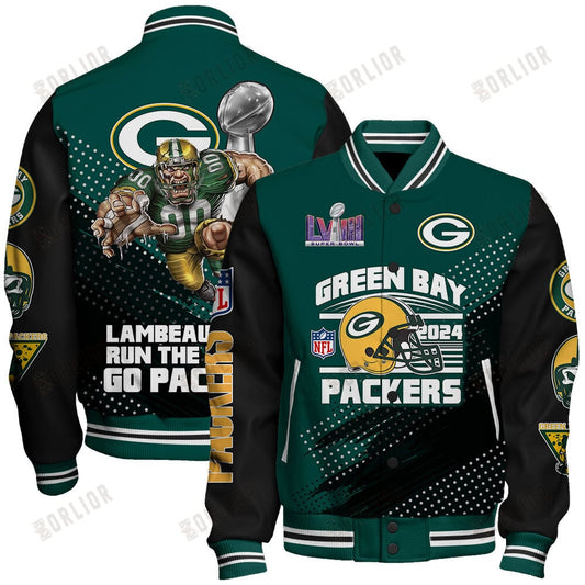Green Bay Packers National Football League Varsity Jacket STM V3