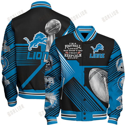 Detroit Lions National Football League Varsity Jacket STM V2