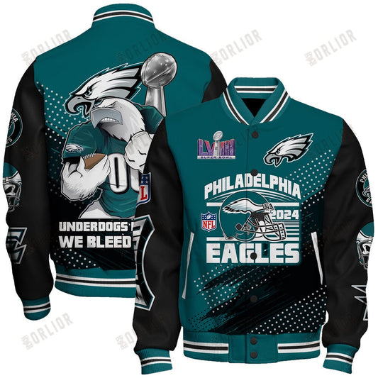 Philadelphia Eagles National Football League Varsity Jacket STM V3