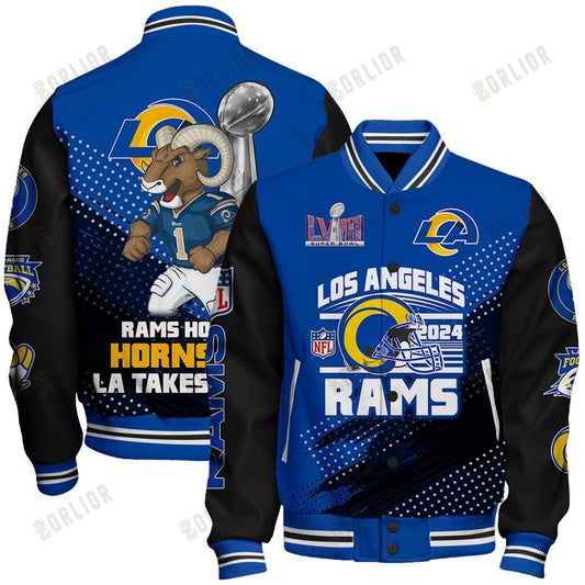 Los Angeles Rams National Football League Varsity Jacket STM V3