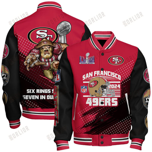 San Francisco 49ers National Football League Varsity Jacket STM V3