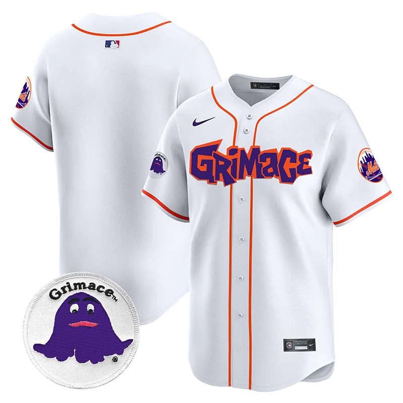 Men's Mets Grimace Vapor Premier Limited Jersey V2 - All Stitched