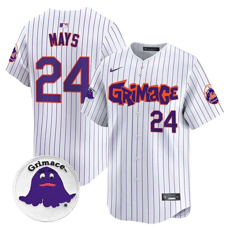 Men's Mets Grimace Vapor Premier Limited Jersey V2 - All Stitched