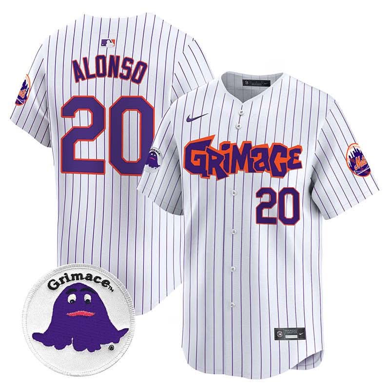 Men's Mets Grimace Vapor Premier Limited Jersey V2 - All Stitched