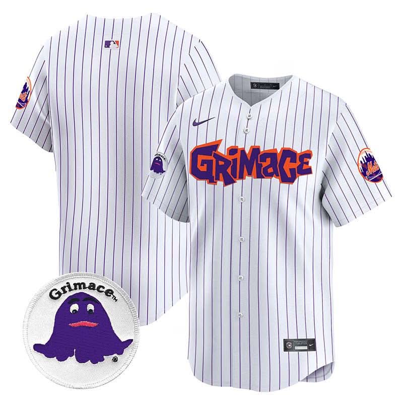 Men's Mets Grimace Vapor Premier Limited Jersey V2 - All Stitched