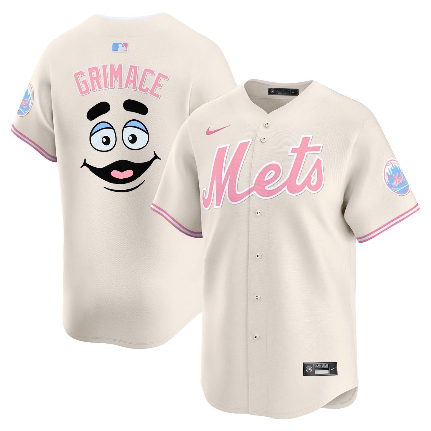 Men's Mets Bubblegum Pink Vapor Premier Limited Jersey - All Stitched