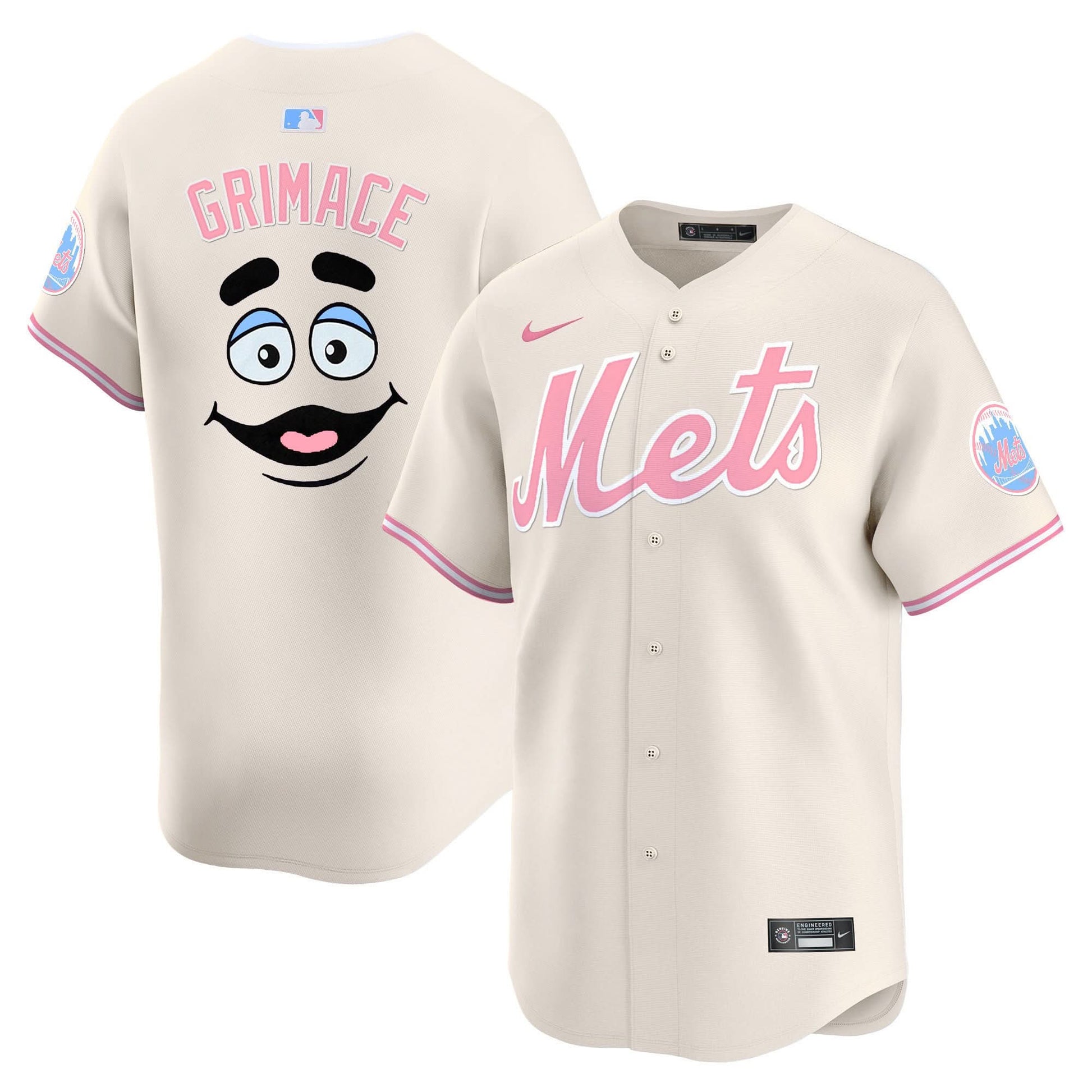 Men's Mets Bubblegum Pink Vapor Premier Limited Jersey - All Stitched