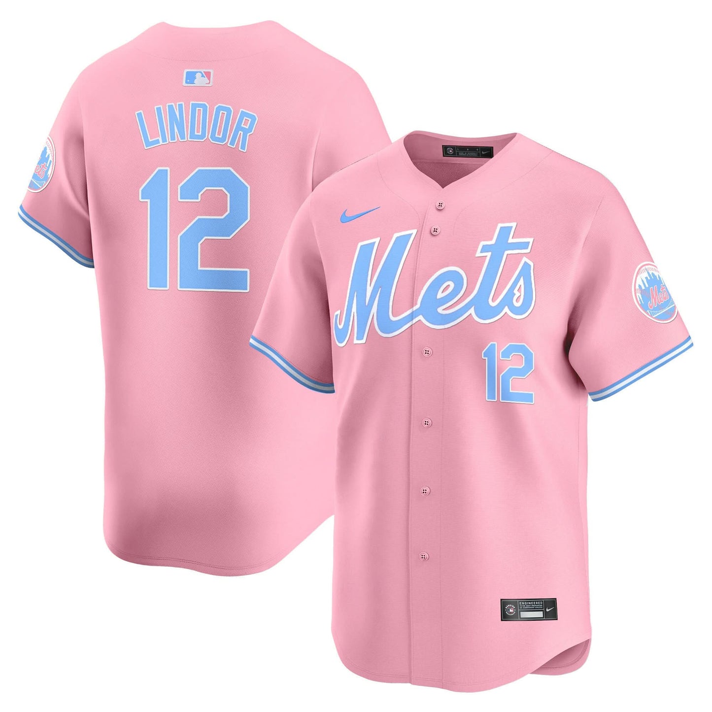 Men's Mets Bubblegum Pink Vapor Premier Limited Jersey - All Stitched
