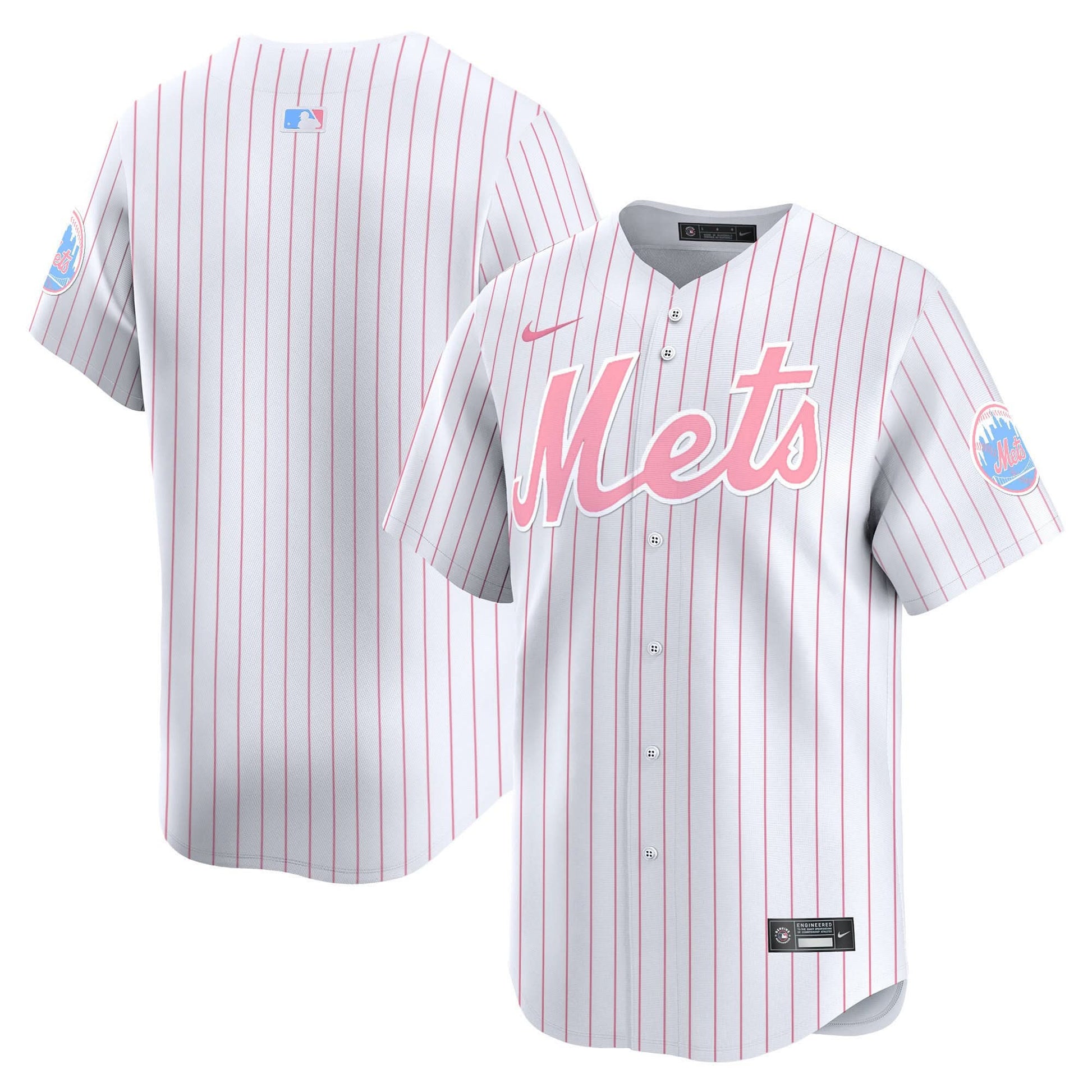 Men's Mets Bubblegum Pink Vapor Premier Limited Jersey - All Stitched