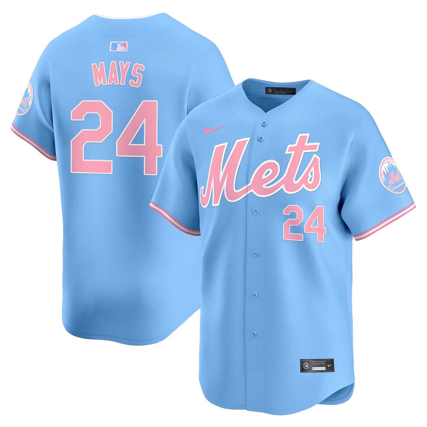 Men's Mets Bubblegum Pink Vapor Premier Limited Jersey - All Stitched
