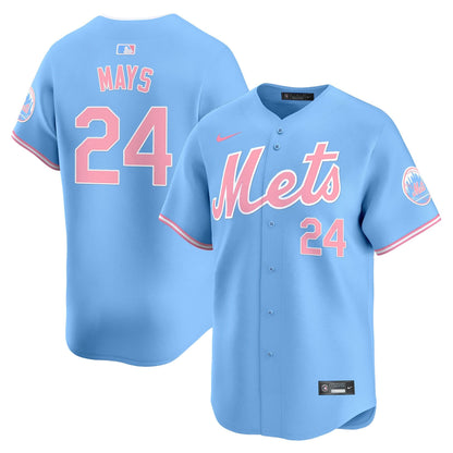 Men's Mets Bubblegum Pink Vapor Premier Limited Jersey - All Stitched