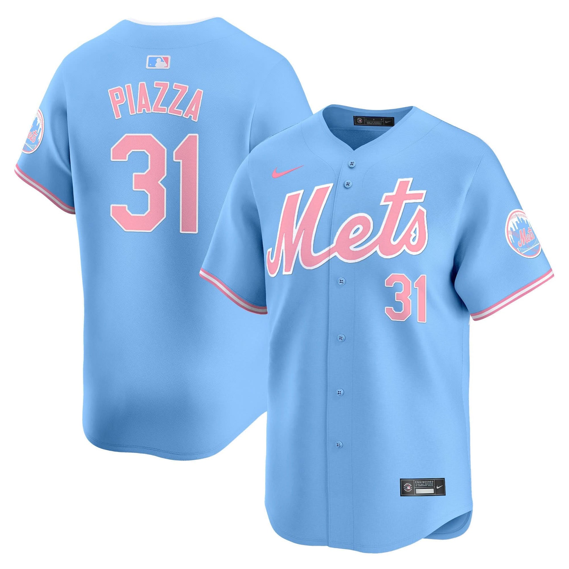 Men's Mets Bubblegum Pink Vapor Premier Limited Jersey - All Stitched
